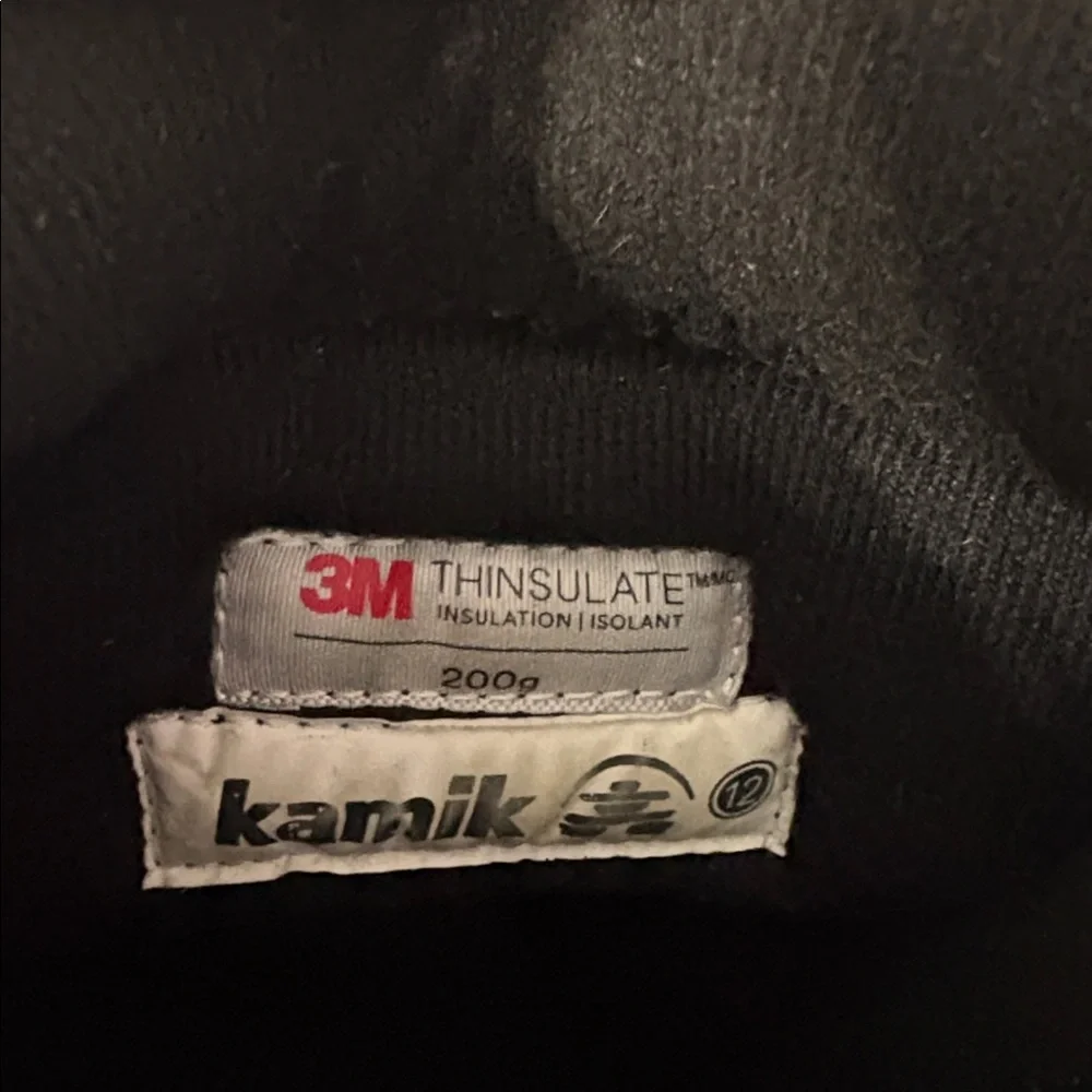 Kamik Nation Pro Black Insulated Snow Boots Size 12